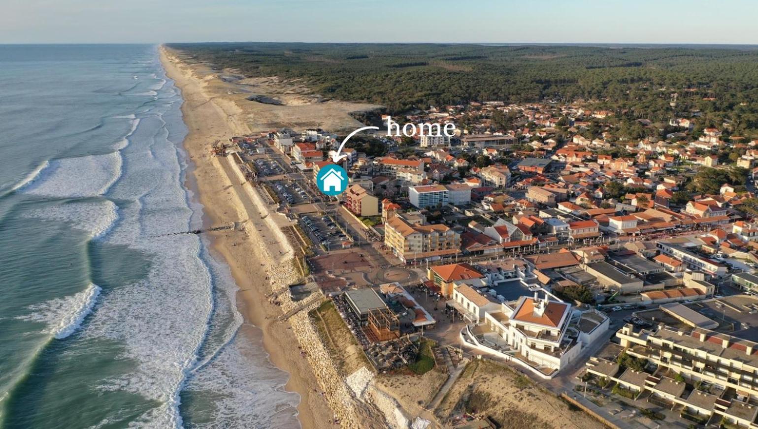 Studio Vue Imprenable Sur Ocean Lacanau Eksteriør billede